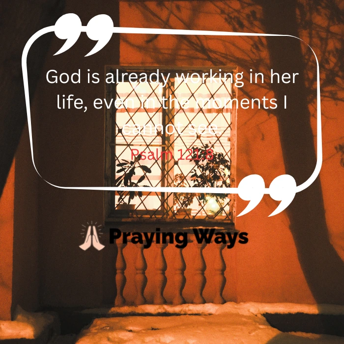 Soft candle-lit Bible with Psalm 121:8 prayer quote on God’s unseen work