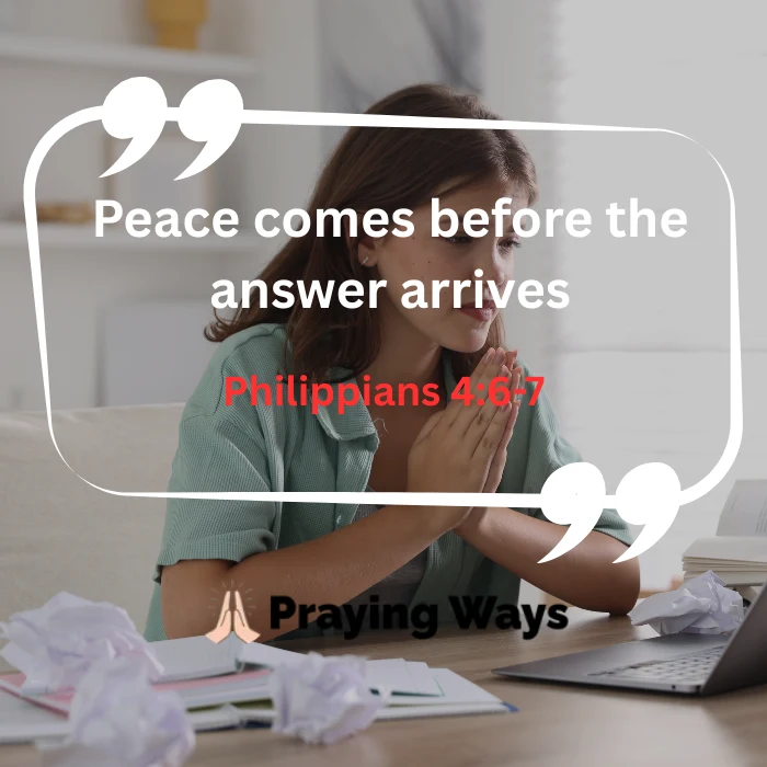 Finding God's peace during stress and overwhelmed moments before answers arrive, inspired by Philippians 4:6–7.
